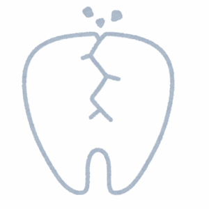 鹿児島　歯医者　歯の破折